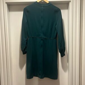 Ann Taylor hunter green long sleeve dress
